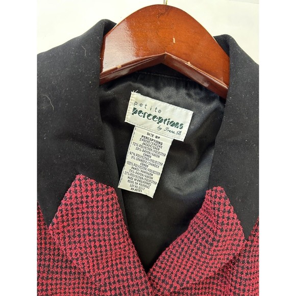 Petite Perceptionsby Irene B Suit Slacks Pants Set Res and Black Size 8 P - Picture 8 of 11